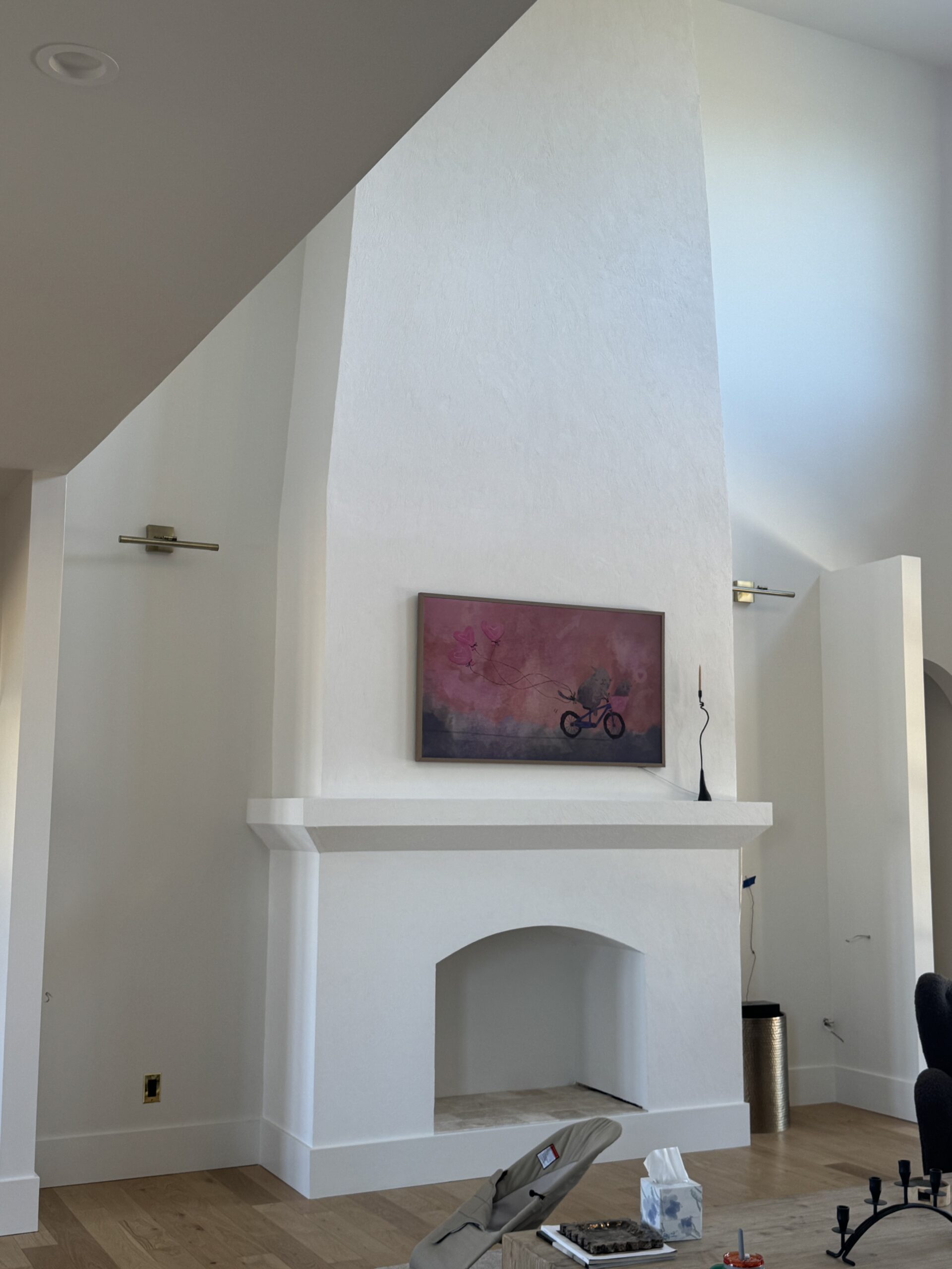 Plaster fireplace inspiration