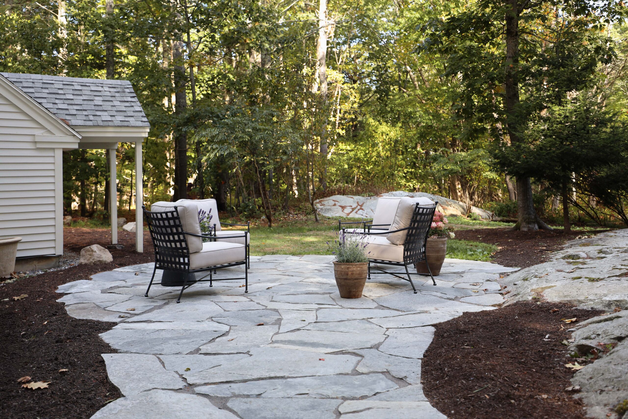 Flagstone Patio Installation - Nadine Stay