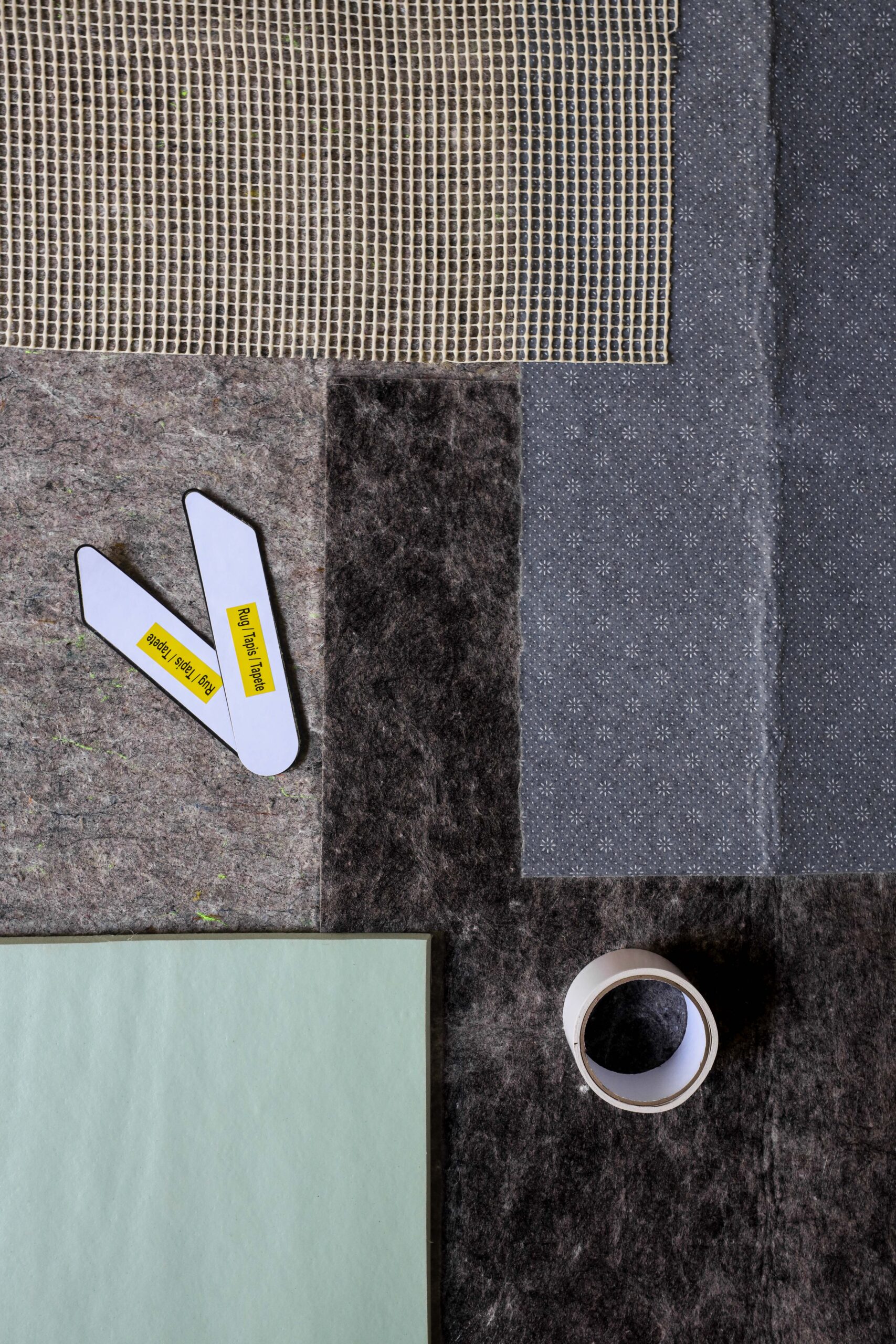 A pile of the best and worst rug pads and carpet tape - Nadine Stay